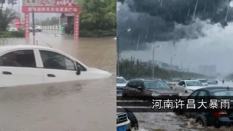 许昌暴雨红色预警